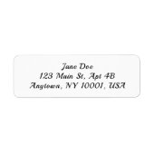 Personalized Address Labels Custom Name Stickers ラベル (正面)