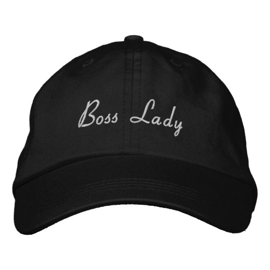 personalized Adjustable Hatボスの女性 刺繍入りキャップ (正面)