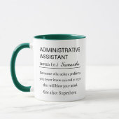 Personalized Administrative Assistant Definition マグカップ (左)