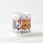 Personalized Adorable Cartoon Cat Coffee Cup コーヒーマグカップ (中央)