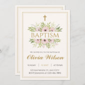 Personalized Adult Baptism Invitation 招待状 (正面/裏面)