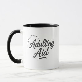 Personalized Adulting Aid Gift Coffee マグカップ