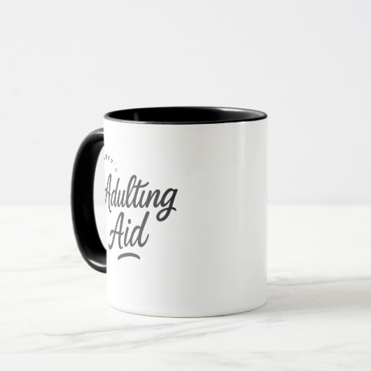 Personalized Adulting Aid Gift Coffee マグカップ (正面左)