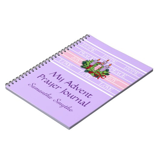 Personalized Advent Prayer Journal ノートブック (左側)