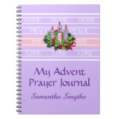 Personalized Advent Prayer Journal ノートブック (正面)