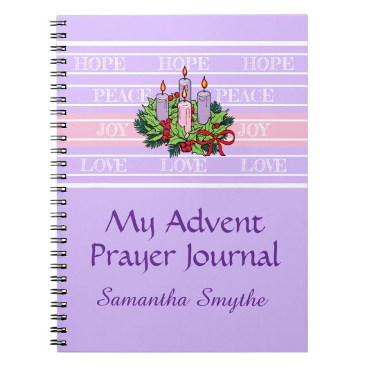 Personalized Advent Prayer Journal ノートブック (正面)