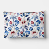Personalized Aesthetic Patriotic Wildflowers アクセサリーポーチ (裏面)