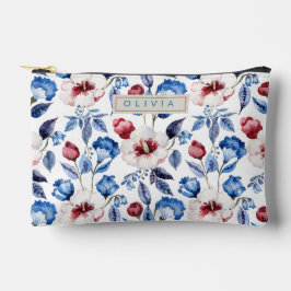 Personalized Aesthetic Patriotic Wildflowers アクセサリーポーチ