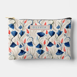 Personalized Aesthetic Patriotic Wildflowers アクセサリーポーチ