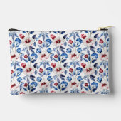 Personalized Aesthetic Patriotic Wildflowers アクセサリーポーチ (裏面)