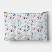 Personalized Aesthetic Patriotic Wildflowers アクセサリーポーチ (裏面)
