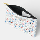 Personalized Aesthetic Patriotic Wildflowers アクセサリーポーチ (見開き)