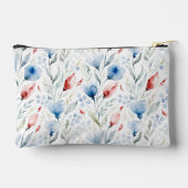 Personalized Aesthetic Patriotic Wildflowers アクセサリーポーチ (裏面)