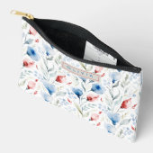 Personalized Aesthetic Patriotic Wildflowers アクセサリーポーチ (見開き)