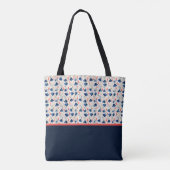 Personalized Aesthetic Patriotic Wildflowers トートバッグ (裏面)