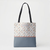 Personalized Aesthetic Patriotic Wildflowers トートバッグ (正面)