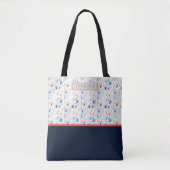 Personalized Aesthetic Patriotic Wildflowers トートバッグ (正面)