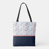 Personalized Aesthetic Patriotic Wildflowers トートバッグ (裏面)