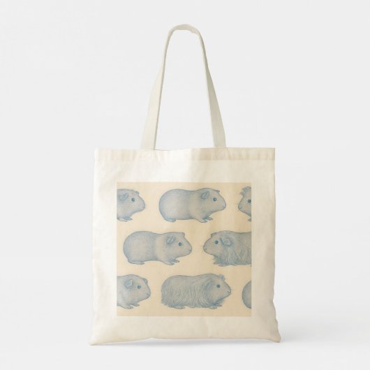 Personalized Aesthetically Guinea Pigs Pattern トートバッグ (裏面)
