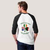 Personalized African Ireland USA Shamrock Tシャツ (裏面フル)