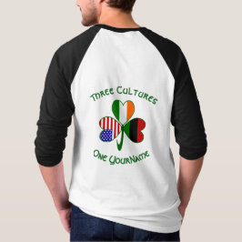 Personalized African Ireland USA Shamrock Tシャツ
