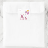 Personalized African Safari  スクエアシール (バッグ)