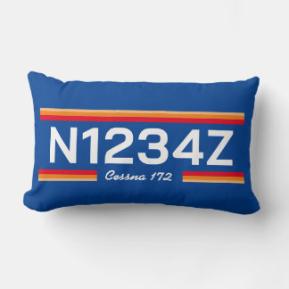 Personalized Aircraft Number ランバークッション