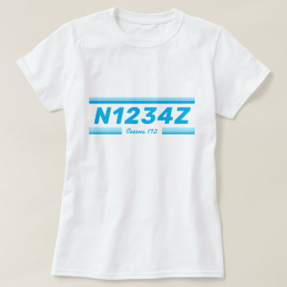 Personalized Aircraft Number  T-Shirt Tシャツ