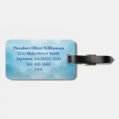 Personalized Airplane luggage tag ラゲッジタグ (裏面横)
