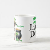 Personalized Akita St. Patty's Day Coffee Mug コーヒーマグカップ (中央)