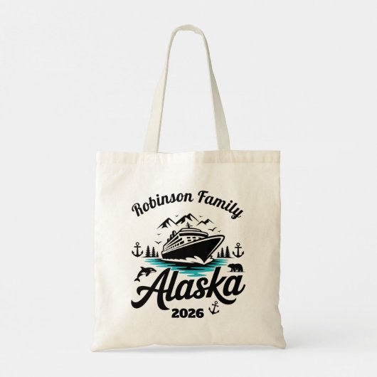 Personalized Alaska Cruise トートバッグ (裏面)
