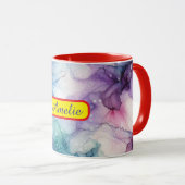 Personalized Alcohol Ink Style Mug with Name, gift マグカップ (正面右)