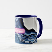 Personalized Alcohol Ink Style Mug with Name, gift マグカップ (正面右)
