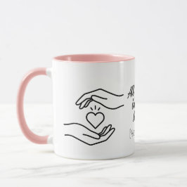 Personalized All My Love Hands Heart Mug マグカップ