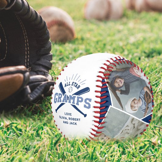 Personalized “All Star Gramps” Blue 野球ボール