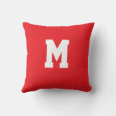 Personalized Alphabet  Throw Pillow クッション (裏面)
