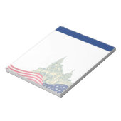 Personalized American Flag Patriotic USA  ノートパッド (回転)