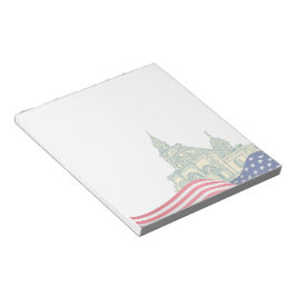 Personalized American Flag Patriotic USA  ノートパッド