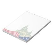 Personalized American Flag Patriotic USA  ノートパッド (回転)
