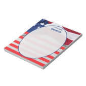 Personalized American Flag Patriotic USA  ノートパッド (回転)