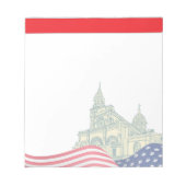 Personalized American Flag Patriotic USA  ノートパッド (正面)