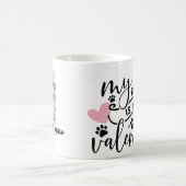 Personalized American Shorthair Cat Valentine's  コーヒーマグカップ (中央)