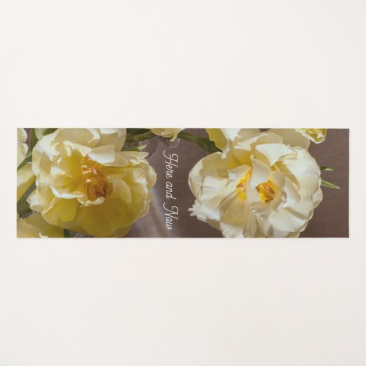 Personalized and elegant floral ヨガマット (正面(横))