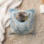 Personalized Angel Memorial Pillow with Photo クッション (ブランケット)
