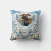 Personalized Angel Memorial Pillow with Photo クッション (正面)