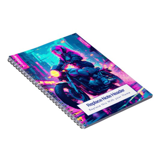 Personalized Anime Themed Notebook ノートブック (右側)