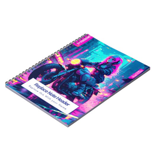 Personalized Anime Themed Notebook ノートブック (左側)