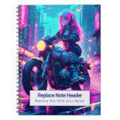Personalized Anime Themed Notebook ノートブック (正面)