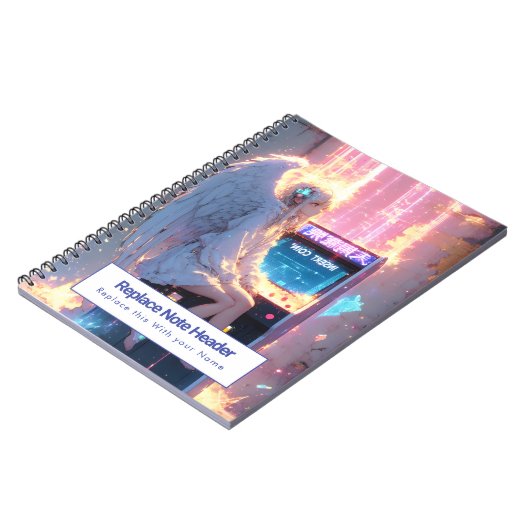 Personalized Anime Themed Notebook ノートブック (左側)
