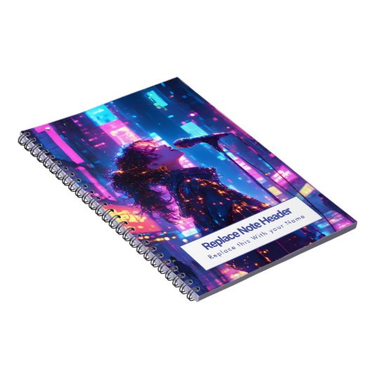 Personalized Anime Themed Notebook ノートブック (右側)